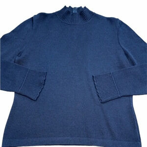 St John black knit sweater size small